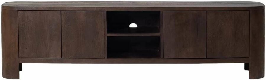 Giga Meubel Tv Meubel Donkerbruin Mangohout 200x40x55cm Mitchel - Foto 3