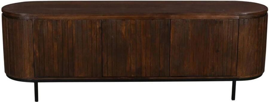 Giga Meubel Tv-meubel Tora Mangohout Metaal Donkerbruin 170x45x57cm - Foto 2