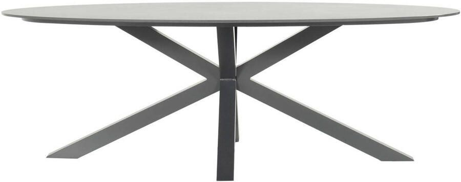 Hartman Ovale Tuintafel Xander Keramiek 220 x 120cm Antraciet Ovaal - Foto 2