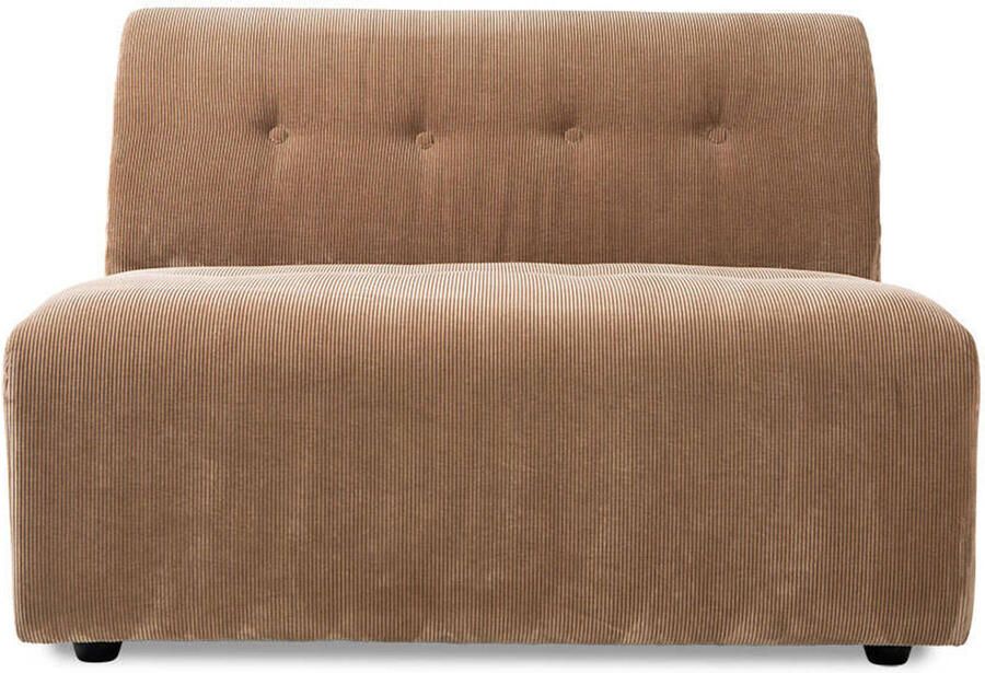 HKLIVING Vint Bank Element 1 5-zitsbank Middenstuk Corduroy Rib Bruin - Foto 3