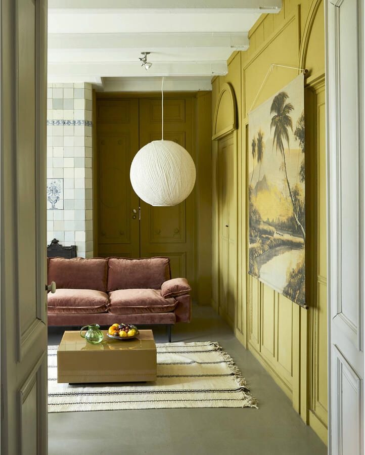HKLIVING Retro Sofa 2-zitsbank Royal Velvet Magnolia - Foto 3