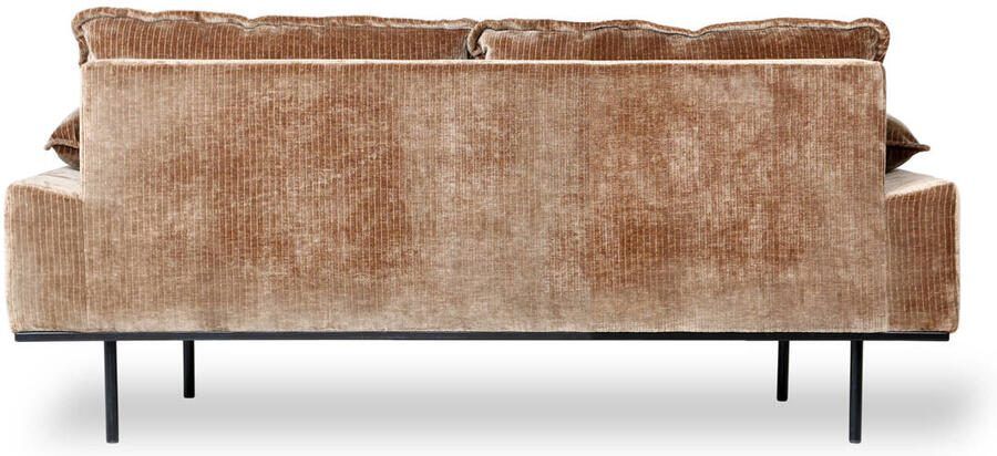 HKliving Retro Sofa 2-zitsbank Velvet Corduroy Aged Gold - Foto 3
