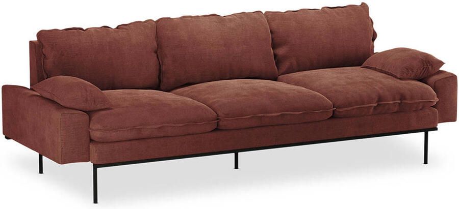 HKliving Retro Sofa 3-zitsbank Royal Velvet Magnolia - Foto 2