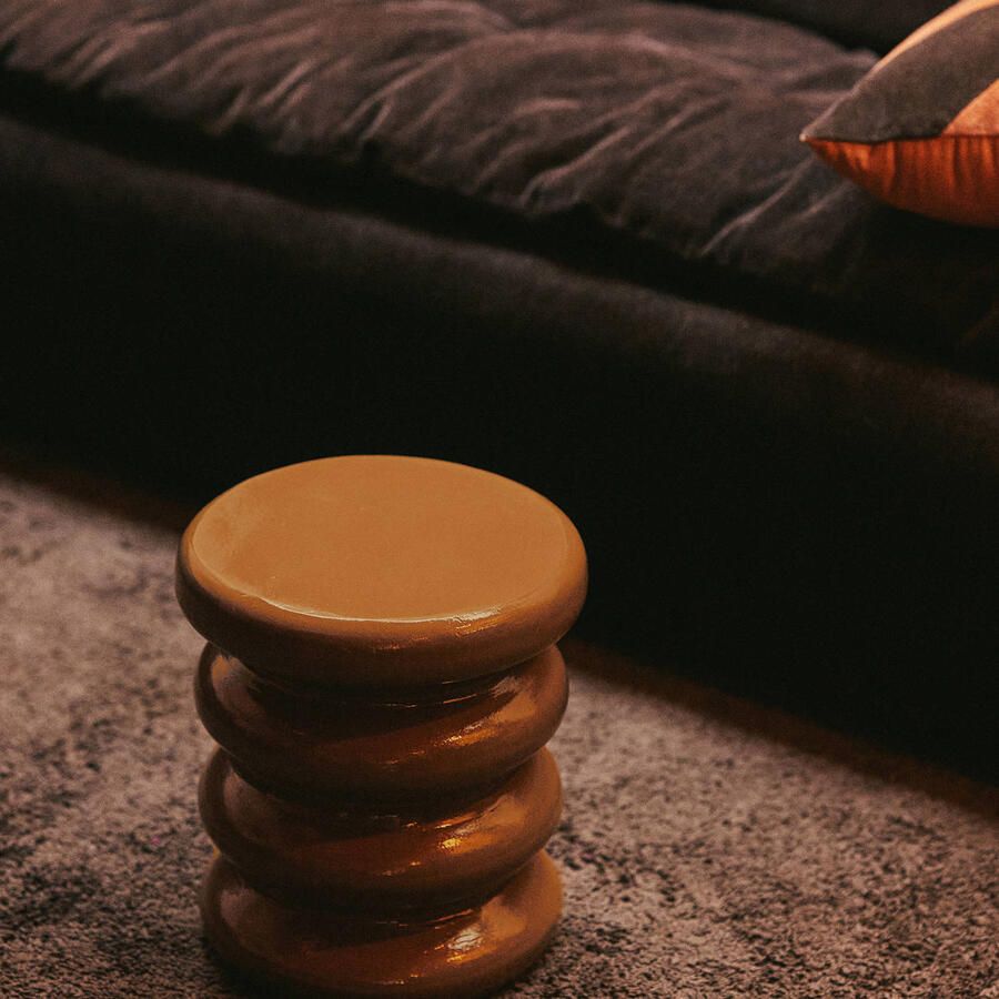 HKliving Allure Bijzettafel Caramel