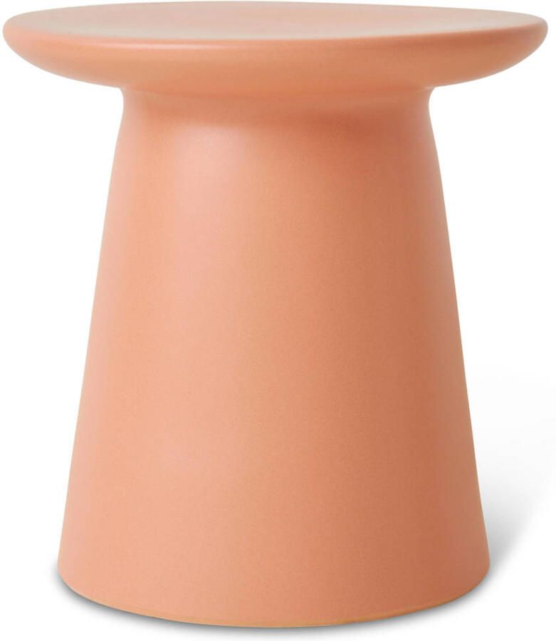 HKLIVING Earthenware Bijzettafel M Peach - Foto 3