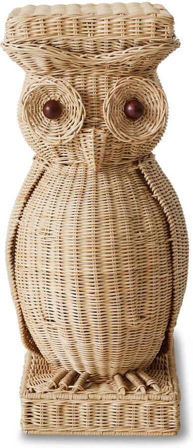HKLIVING bijzettafel Rattan owl - Foto 3