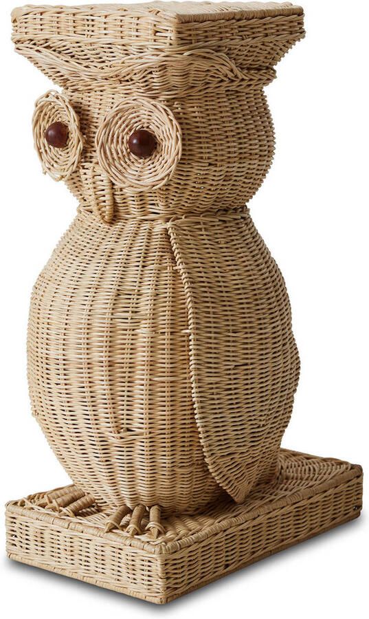 HKLIVING bijzettafel Rattan owl - Foto 2