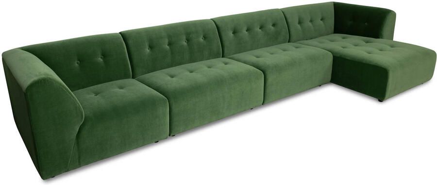 HKLIVING Vint Bank Element Divan Links Royal Velvet Groen