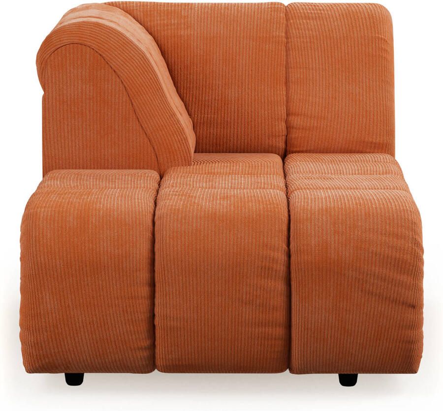 HKliving Wave Bank Element Divan Links Dusty Orange - Foto 3