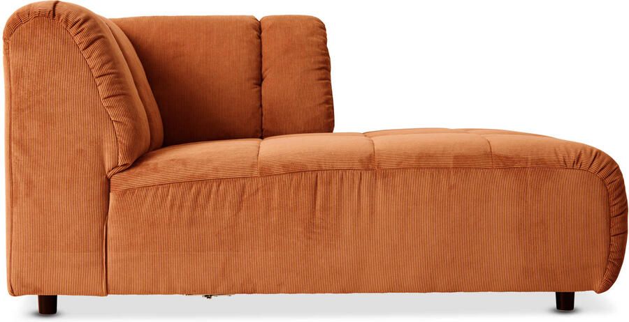 HKliving Wave Bank Element Divan Rechts Dusty Orange - Foto 2