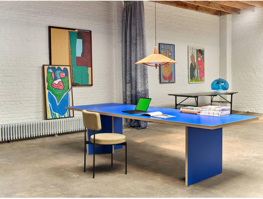 HKliving Dining Table Eettafel 280 x 100 cm Blue