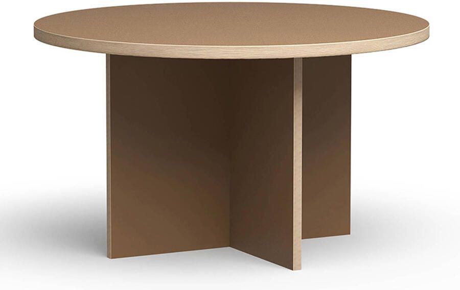 HKliving Dining Table Eettafel -Ø 130 cm Brown - Foto 2