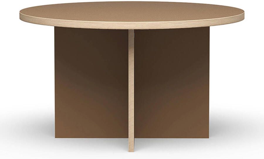 HKliving Dining Table Eettafel -Ø 130 cm Brown