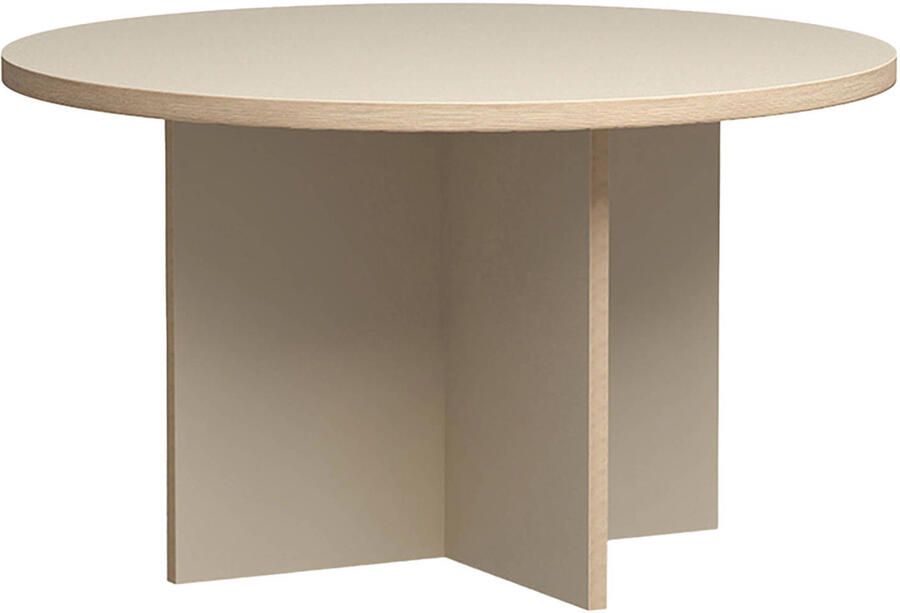 HKliving Dining Table Eettafel -Ø 130 cm Cream - Foto 2