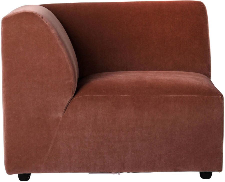 HKLIVING Jax Bank Element Eindstuk Links Royal Velvet Magnolia - Foto 3