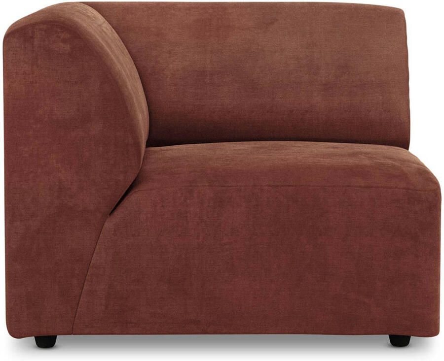 HKLIVING Jax Bank Element Eindstuk Links Royal Velvet Magnolia