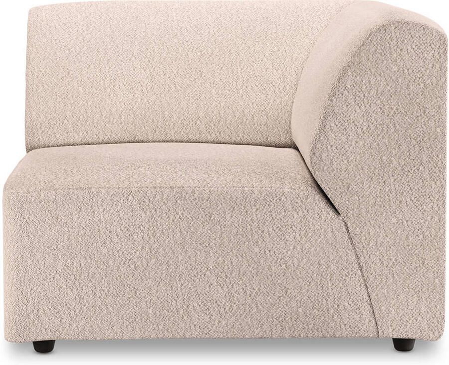 HKLIVING Jax Bank Element Eindstuk Rechts Bouclé Taupe - Foto 3