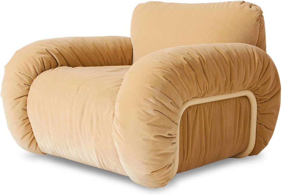 HKLIVING Arc Lounge Fauteuil Royal Velvet Cream - Foto 3