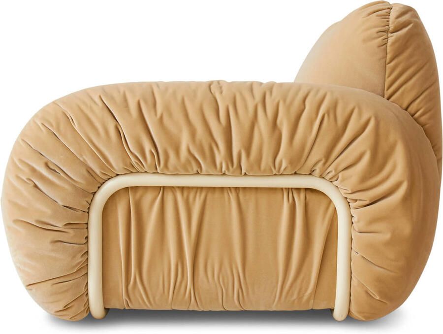 HKLIVING Arc Lounge Fauteuil Royal Velvet Cream - Foto 2