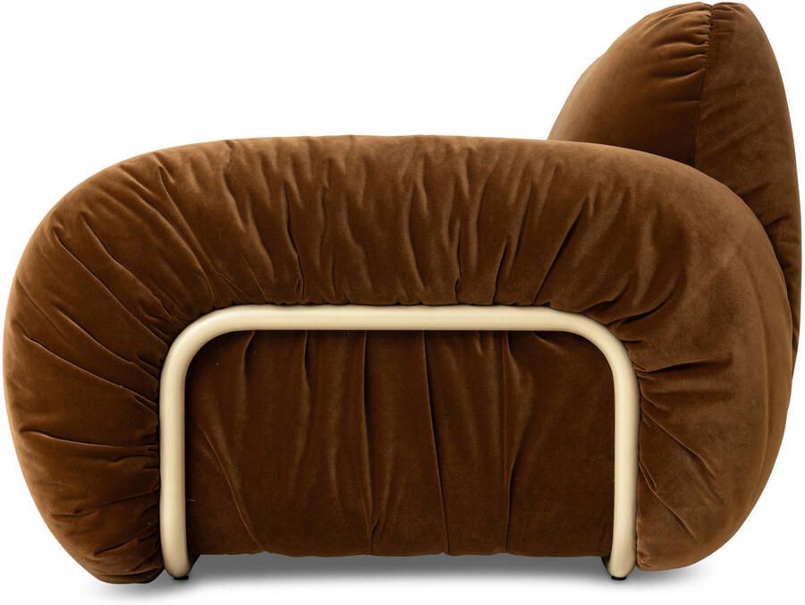 HKLIVING Arc Lounge Fauteuil Royal Velvet Caramel