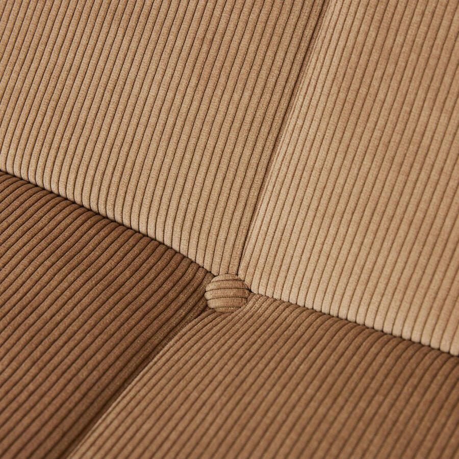 HKliving Lazy Lounge Fauteuil Rib Bruin - Foto 2