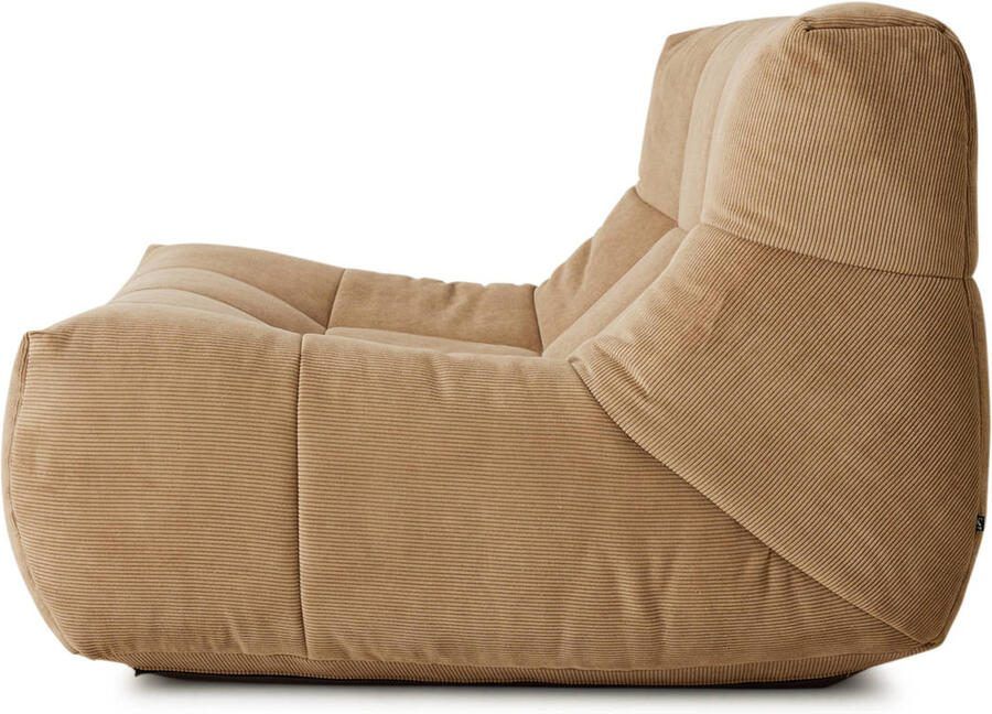 HKliving Lazy Lounge Fauteuil Rib Bruin - Foto 3