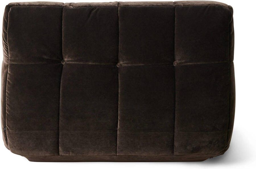 HKliving Lazy Lounge Fauteuil Royal Velvet Espresso - Foto 2