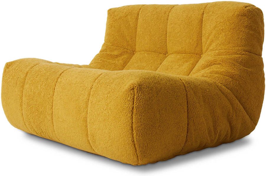 HKLIVING Lazy Lounge Fauteuil Fluffy Ochre - Foto 3