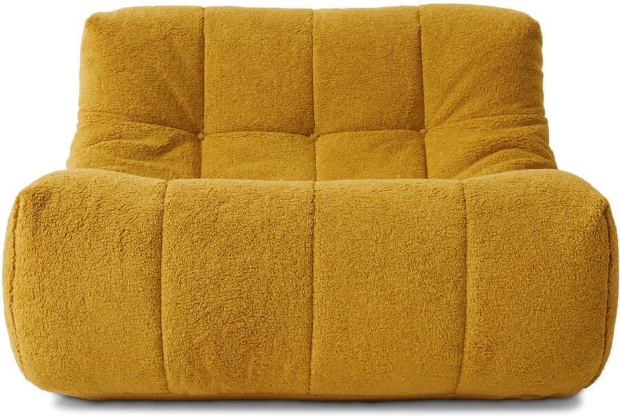 HKLIVING Lazy Lounge Fauteuil Fluffy Ochre - Foto 2