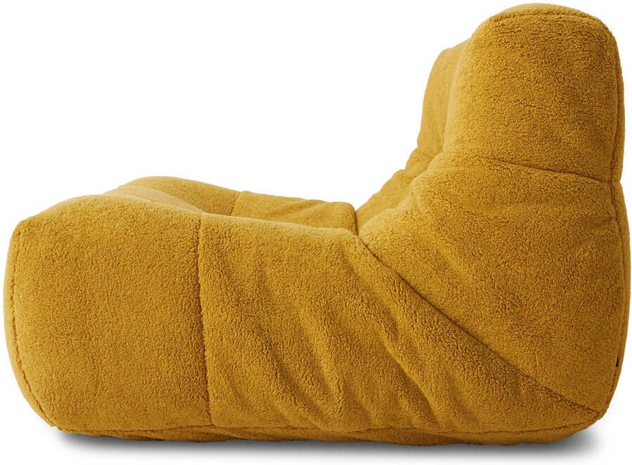 HKLIVING Lazy Lounge Fauteuil Fluffy Ochre