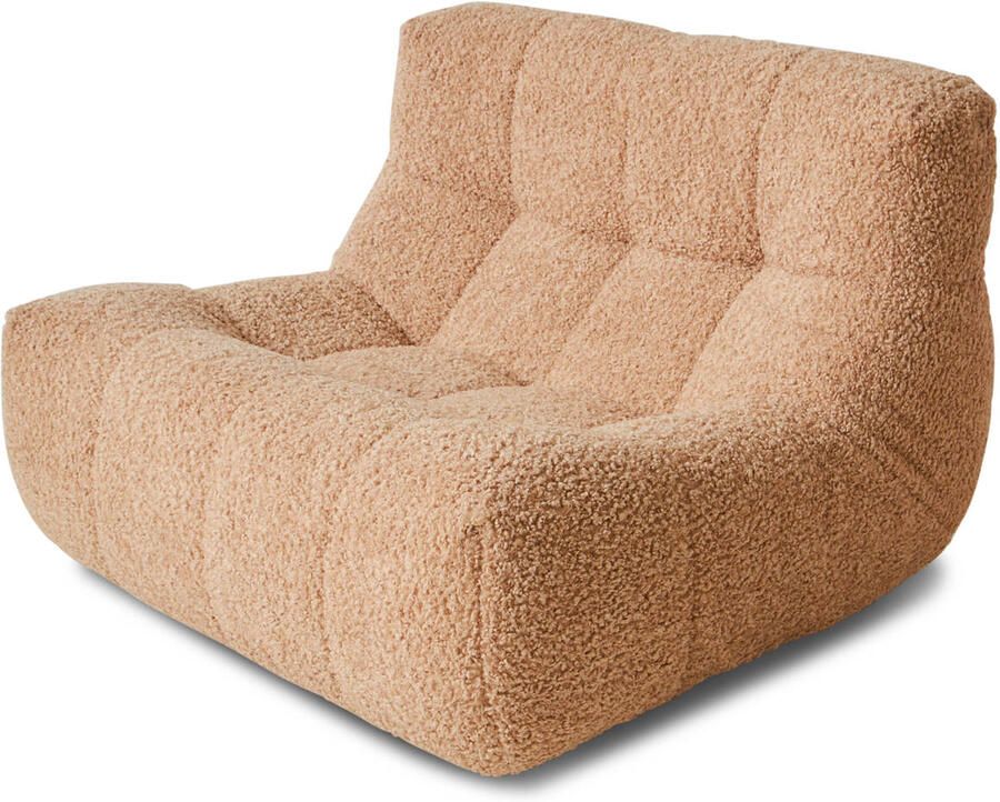 HKLIVING Lazy Lounge Fauteuil Frizz Beige