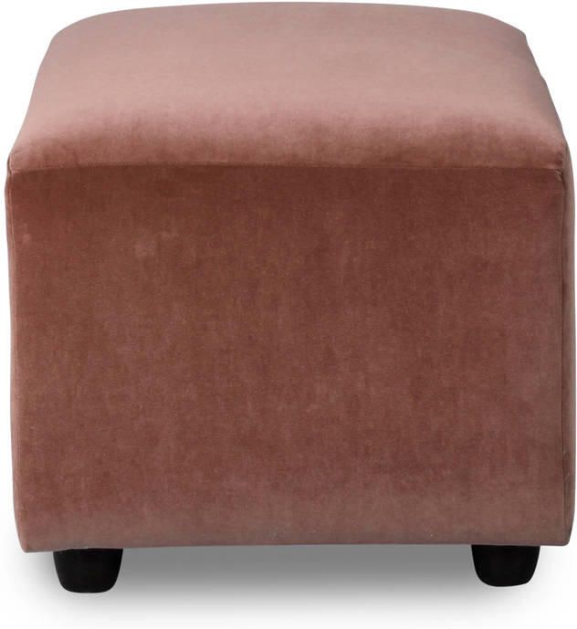 HKLIVING Jax Bank Element Hocker Small Royal Velvet Magnolia