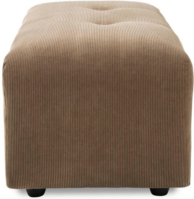 HKLIVING Vint Bank Element Hocker Small Corduroy Rib Bruin - Foto 2