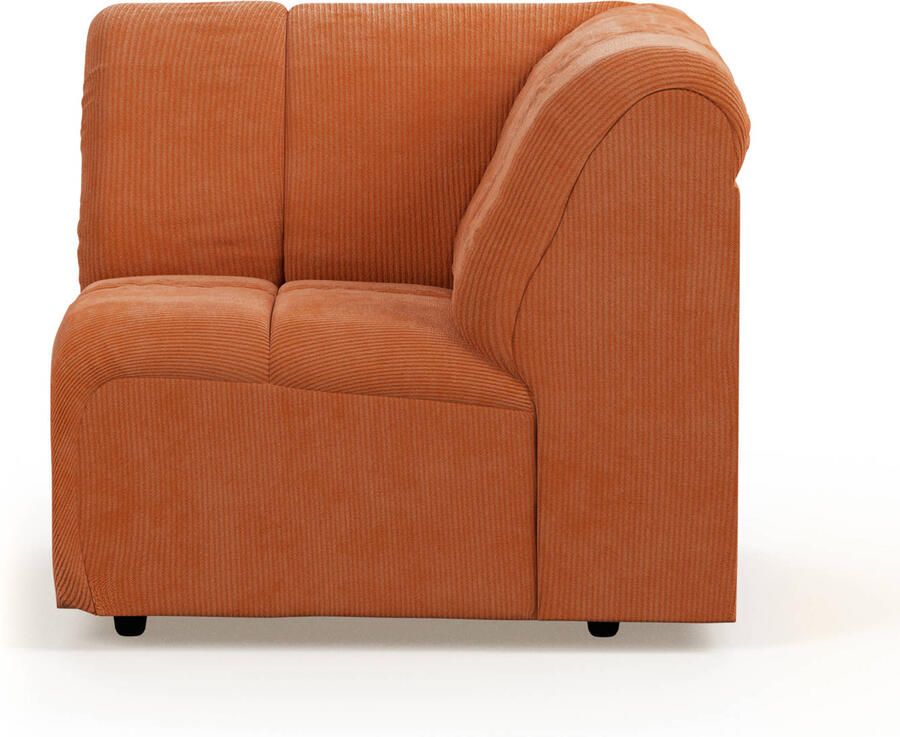 HKLIVING Wave Bank Element Hoekstuk Dusty Orange - Foto 3