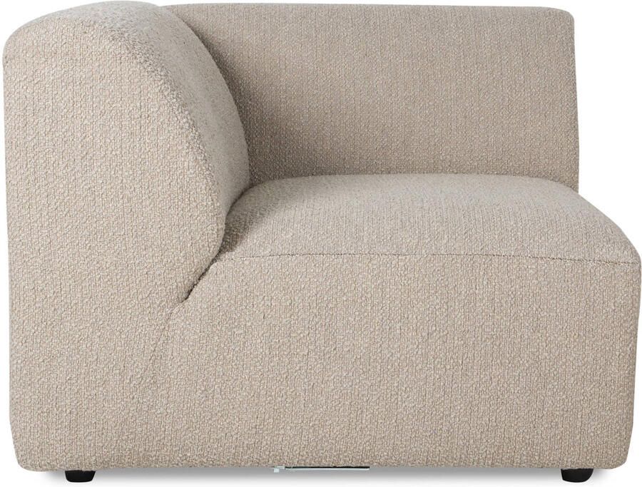 HKLIVING Jax Bank Element Hoekstuk Links Bouclé Taupe