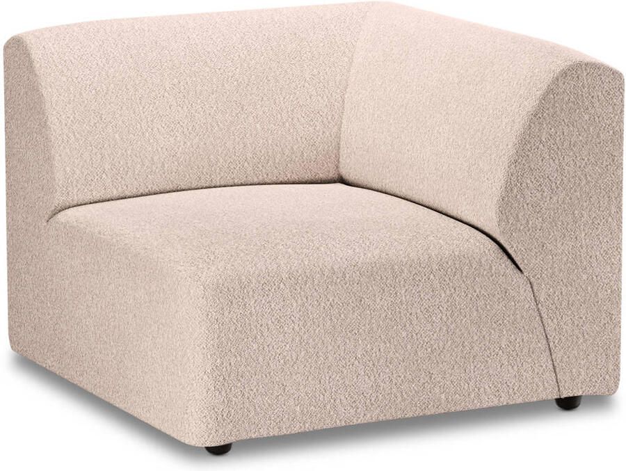 HKLIVING Jax Bank Element Hoekstuk Rechts Bouclé Taupe - Foto 2