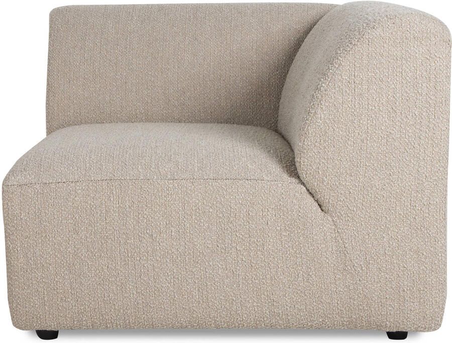 HKLIVING Jax Bank Element Hoekstuk Rechts Bouclé Taupe