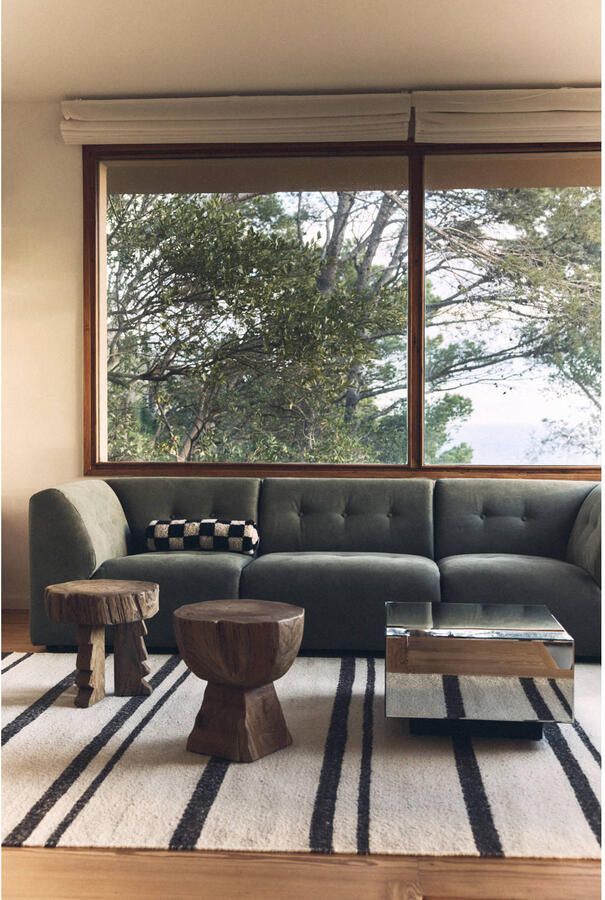 HKLIVING Arched Wooden Kruk Teak - Foto 2