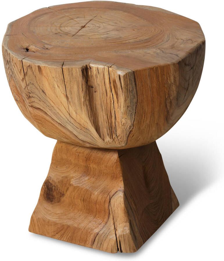 HKLIVING Arched Wooden Kruk Teak