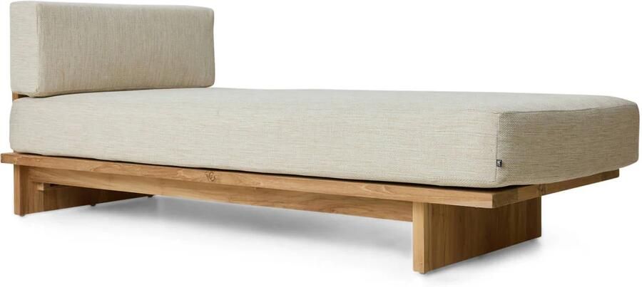 HKLIVING ligbed buiten teak (natural)