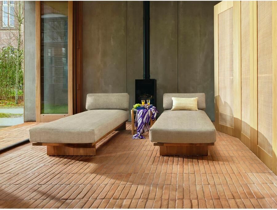 HKLIVING ligbed buiten teak (natural) - Foto 2