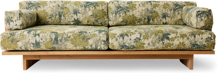 HKLIVING loungebank buiten teak (botanical)
