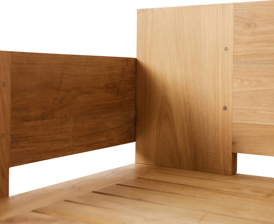 HKLIVING loungebank buiten teak (botanical) - Foto 3