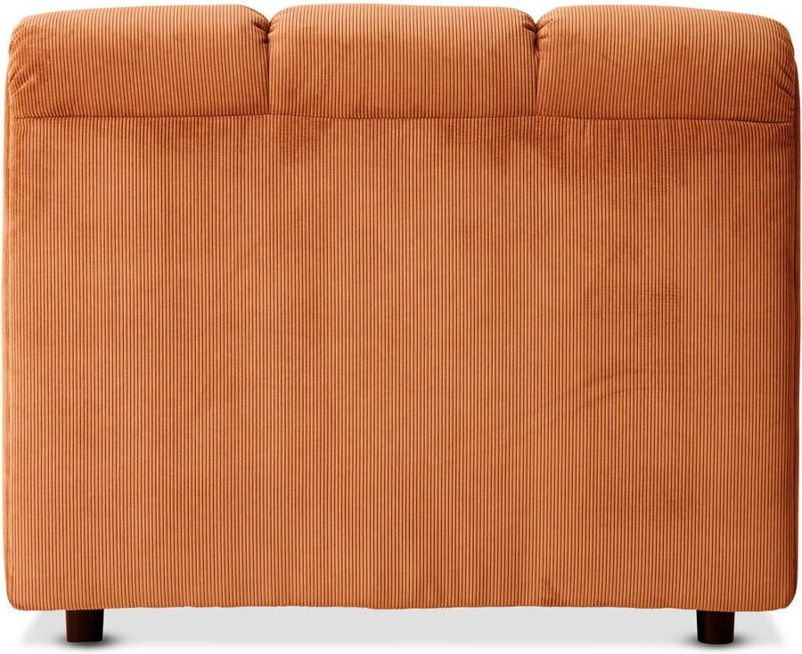 HKliving Wave Bank Element Middenstuk Dusty Orange