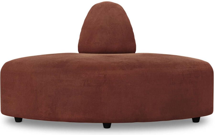 HKLIVING Jax Bank Element Hoekstuk Rond Royal Velvet Magnolia - Foto 3