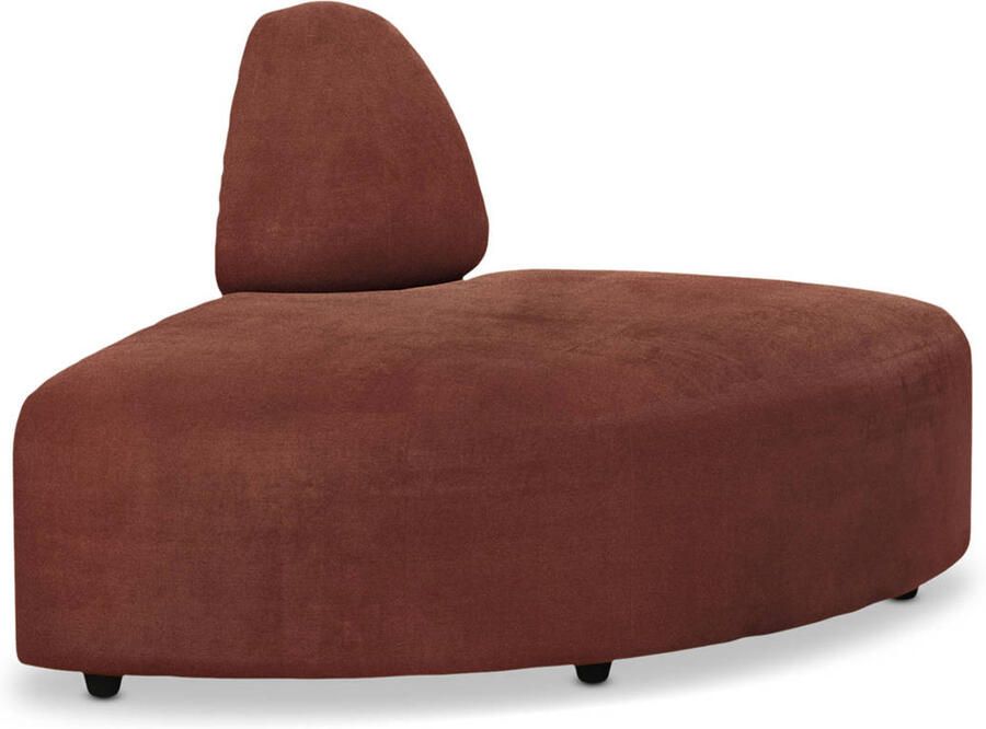 HKLIVING Jax Bank Element Hoekstuk Rond Royal Velvet Magnolia - Foto 2