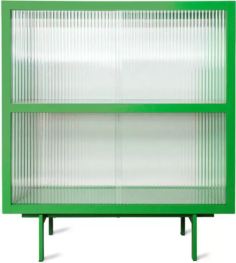 HKLIVING wandkast Cupboard Ribbed Glass - Foto 2