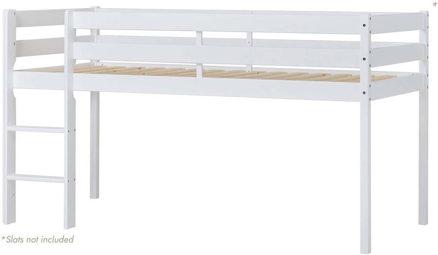 Hoppekids ECO Comfort halfhoogslaper 90x200 cm met lattenbodem wit - Foto 3