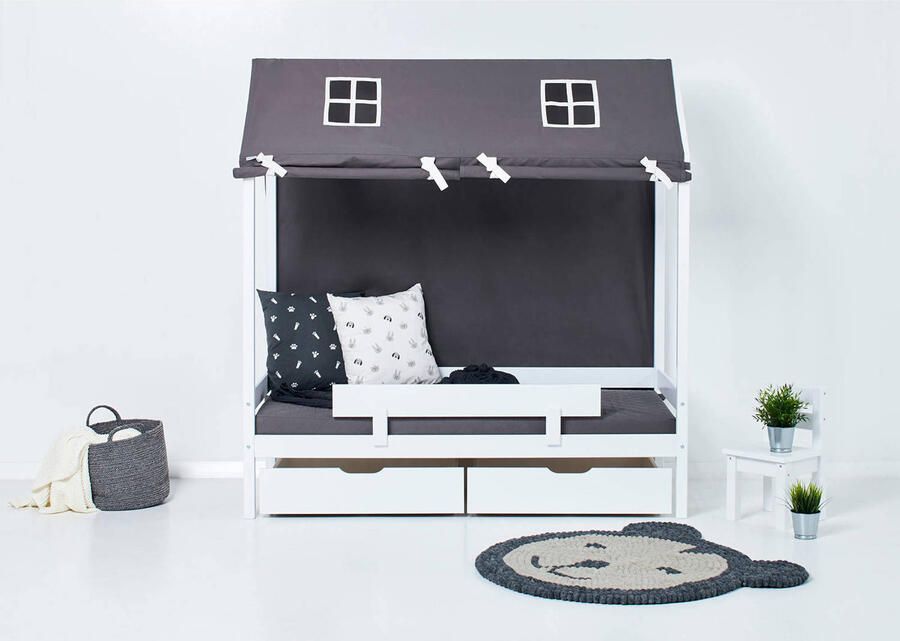 Hoppekids ECO Comfort Huisbed 70x160cm Wit - Foto 2