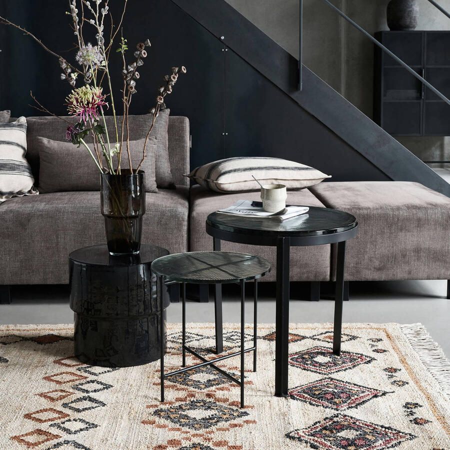 House Doctor Bijzettafel Tamu zwart 40cm - Foto 2